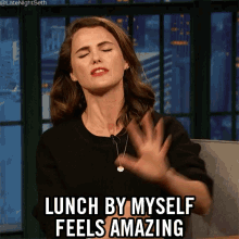 Lunch By Myself Alone Time GIF - Lunch By Myself Alone Time Amazing GIFs