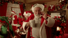 Good Morning Coffee GIF - Good Morning Coffee Santa GIFs