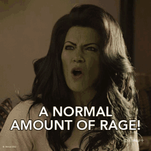 A Normal Amount Of Rage Jennifer Walters GIF - A Normal Amount Of Rage Jennifer Walters She Hulk GIFs