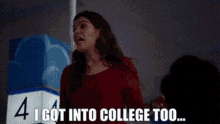 Superstore Amy Sosa GIF - Superstore Amy Sosa I Got Into College Too GIFs