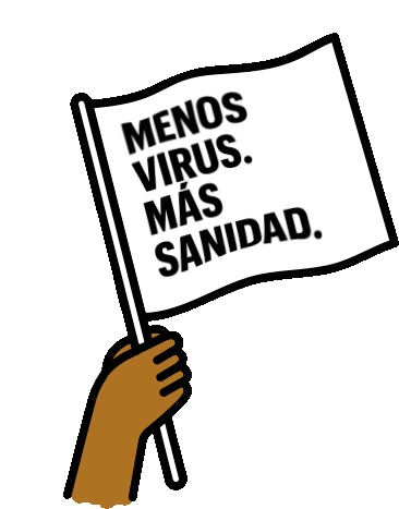 Anesvad Sanidad Por Bandera Sticker - Anesvad Sanidad Por Bandera Menos Virus Mas Sanidad Stickers