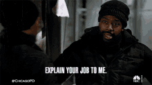 Explain Your Job To Me Kevin Atwater GIF - Explain Your Job To Me Kevin Atwater Chicago Pd GIFs
