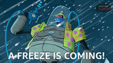 A Freeze Is Coming Mr Freeze GIF - A Freeze Is Coming Mr Freeze Merry Little Batman GIFs