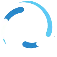 a blue circle with the words " the elite " in gold letters