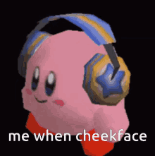 Cheekface Kirby GIF