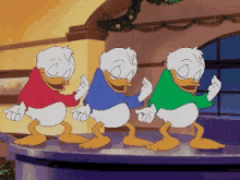 Dancing Huey Dewie And Louie GIF - Dancing Huey Dewie And Louie Ducks GIFs