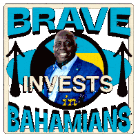 Brave Invests In Bahamians Bahamas Forward Sticker - Brave Invests In Bahamians Bahamas Forward Brave Is All In For The Bahamas Stickers