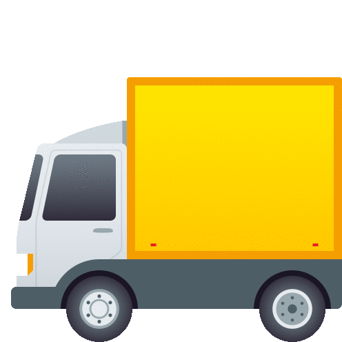 Delivery Truck Travel Sticker - Delivery Truck Travel Joypixels Stickers