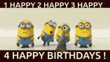 4happy Birthdays Complete Minions GIF