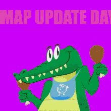 map update day happy crocodile