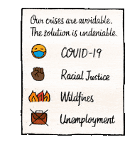 Our Crises Are Avoidable The Solution Is Undeniable Sticker - Our Crises Are Avoidable The Solution Is Undeniable Covid19 Stickers