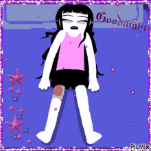 a picture of a girl with a bandage on her leg and the word community on the bottom right