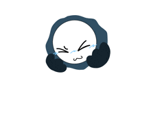 a drawing of a person 's face with tears coming out of their eyes