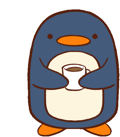 Penguin Catscafe Sticker - Penguin Catscafe Coffee Stickers