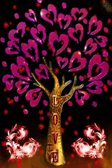 Love Hearts GIF - Love Hearts Tree GIFs