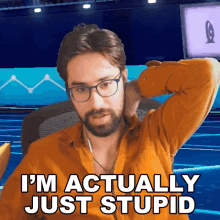 Im Actually Just Stupid Wolfe Glick GIF - Im Actually Just Stupid Wolfe Glick Wolfeyvgc GIFs