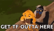 Get Out The Lion King GIF - Get Out The Lion King Comedy GIFs
