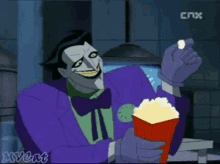 Joker Eating Popcorn GIF - Joker Eating Popcorn Popcorn GIFs