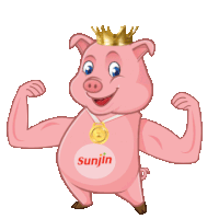 Sunjin No1 Pig Sunjin No1 Sticker - Sunjin No1 Pig Sunjin No1 Strong Pig No 1 Stickers