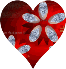 heart diamonds holiday edition red jewels