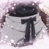 a picture of a person with the words toji de churros at the bottom