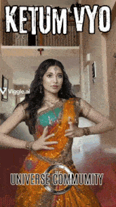 a woman in a sari is on the cover of a book called ketum vyo