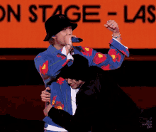 Jk And Rm Hug Bts On Stage GIF