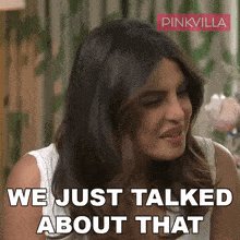 We Just Talked About That Priyanka Chopra GIF - We Just Talked About That Priyanka Chopra Pinkvilla GIFs