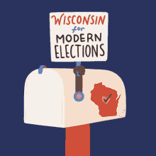 Wisconsin For Modern Elections Mail Box GIF - Wisconsin For Modern Elections Mail Box Mail In Voting GIFs