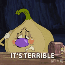 Its Terrible Ollie GIF - Its Terrible Ollie The Cuphead Show GIFs