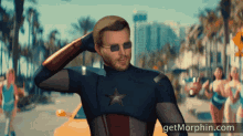 Captain America Chris Evans GIF - Captain America Chris Evans Jonas Brothers GIFs