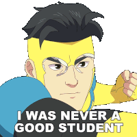 I Was Never A Good Student Mark Grayson Sticker - I Was Never A Good Student Mark Grayson Invincible Stickers