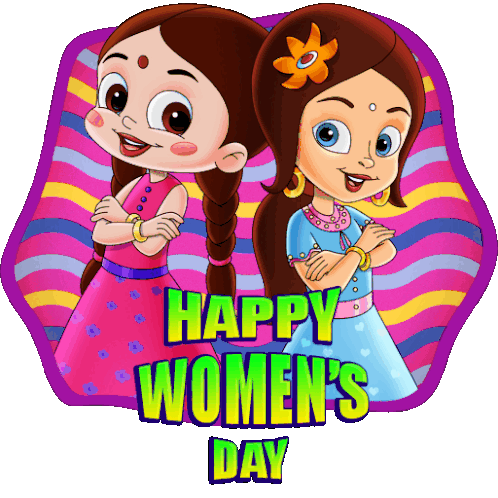 Happy Womens Day Chutki Sticker - Happy womens day Chutki Princess indumati  - Discover & Share GIFs
