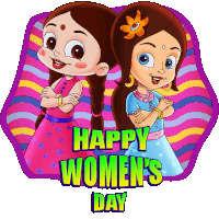 Happy Womens Day Chutki Sticker - Happy Womens Day Chutki Princess Indumati Stickers