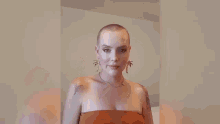 Beautiful Woman Bald GIF - Beautiful Woman Bald Head Shave GIFs