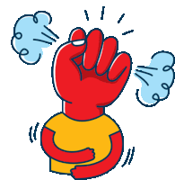 Angry Hand Sticker - Talktothe Hands Google Stickers