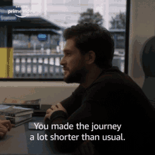 You Made The Journey A Lot Shorter Than Usual Michael GIF - You Made The Journey A Lot Shorter Than Usual Michael Kit Harington GIFs