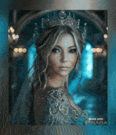 a picture of a woman with a crown on her head is made by tonada