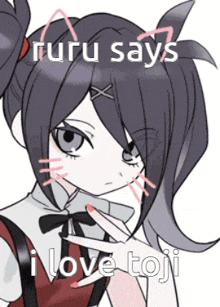 ruru says i love toji in front of a girl