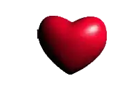 a red and white heart with a joker face and the word yvbl on it