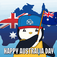Australia Flag GIF - Australia Flag Penguin GIFs
