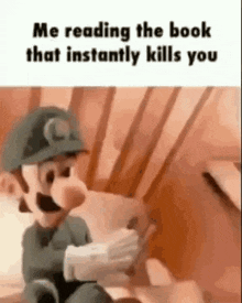 Luigi Book GIF