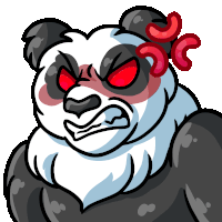Giantpanda Pandaoangry Sticker - Giantpanda Pandaoangry Angry Panda Stickers