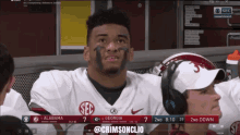 a football game between alabama and georgia is being played on cbs