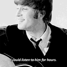 The Beatles Listen For Hours GIF - The Beatles Listen For Hours Love Him GIFs