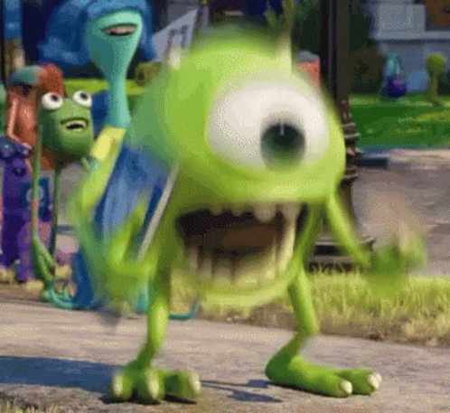 Monsters Inc Mike Wazowski GIF – Monsters Inc Mike Wazowski Cute ...