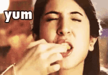 Anushka Sharma Eating Ladoo GIF
