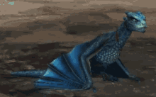 Game Of Thrones Baby Blue Dragon GIF - Game Of Thrones Baby Blue Dragon GIFs