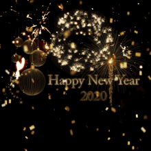 happy new year 2020 fireworks