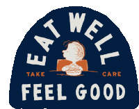 Eat Well Feel Good Sticker - Eat Well Feel Good Rerun Van Pelt Stickers